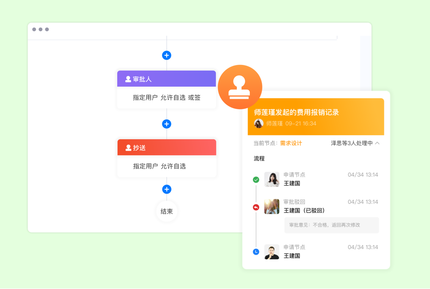 自定义审批规则、审批人