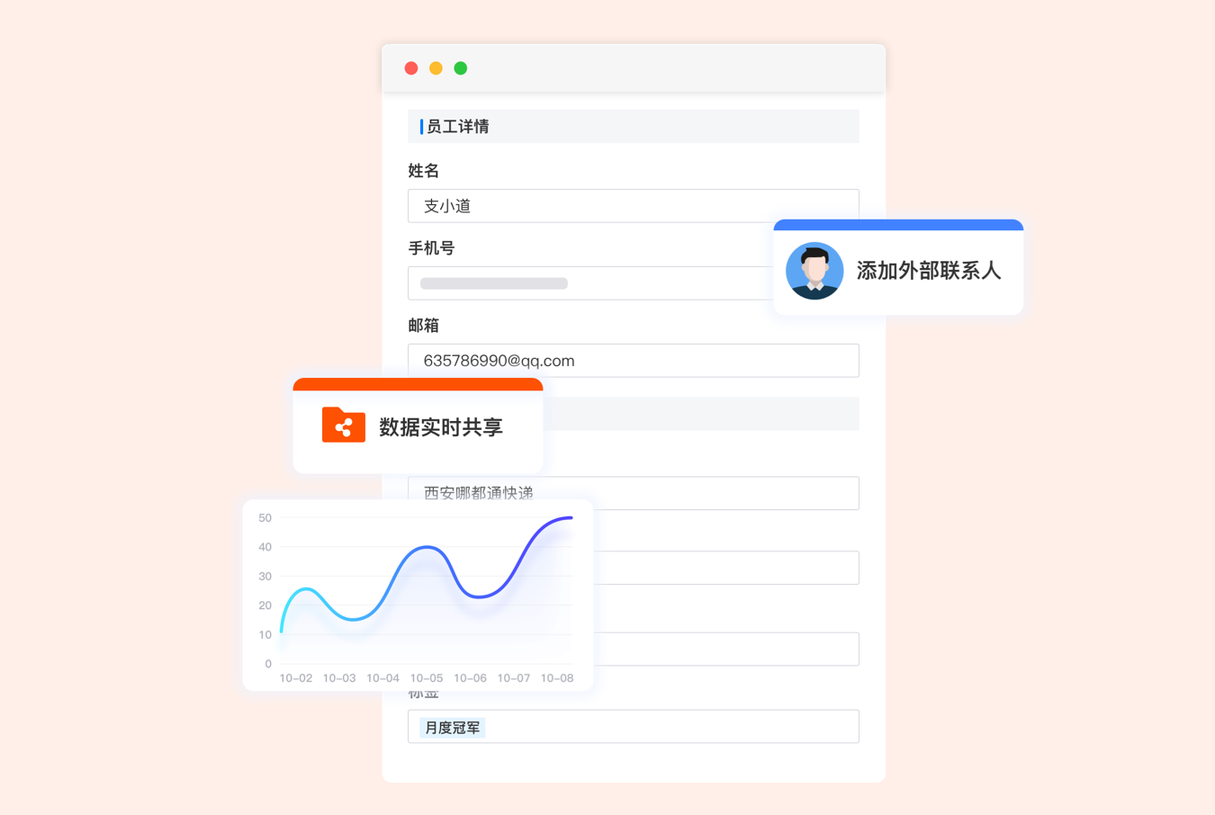 连接下游渠道伙伴,数据共享