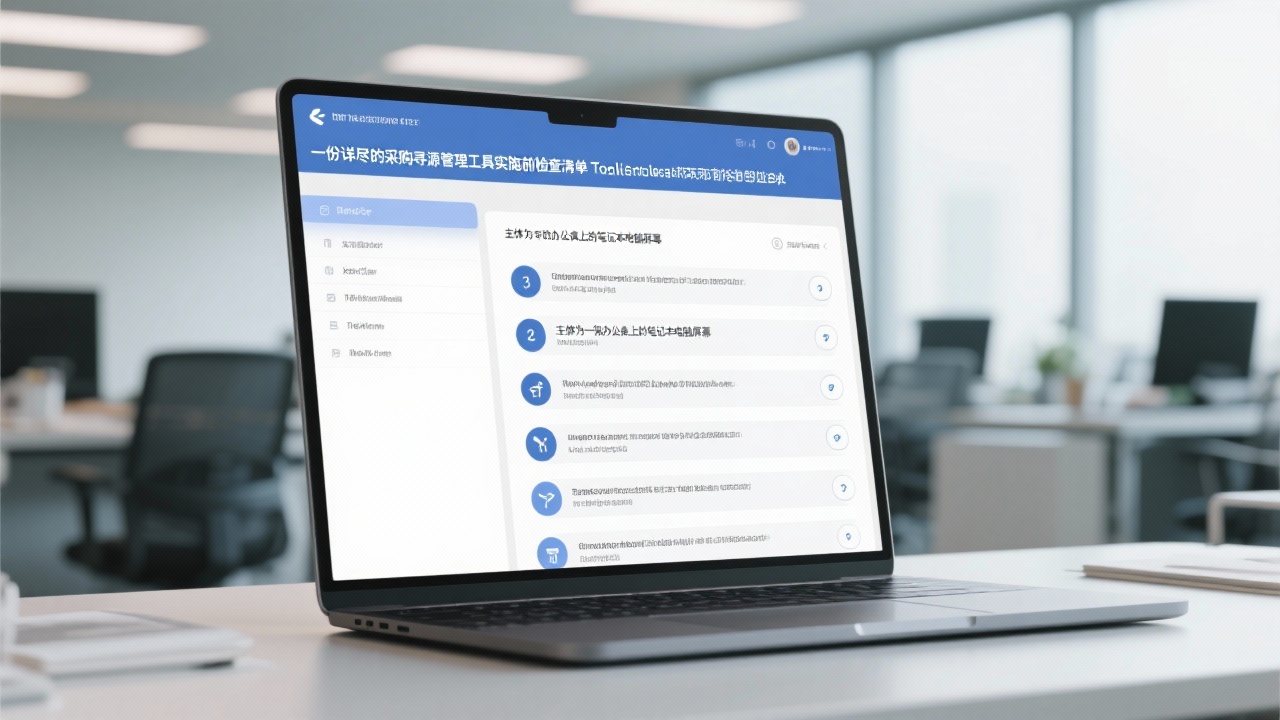 采购寻源管理工具实施前的完整检查清单
