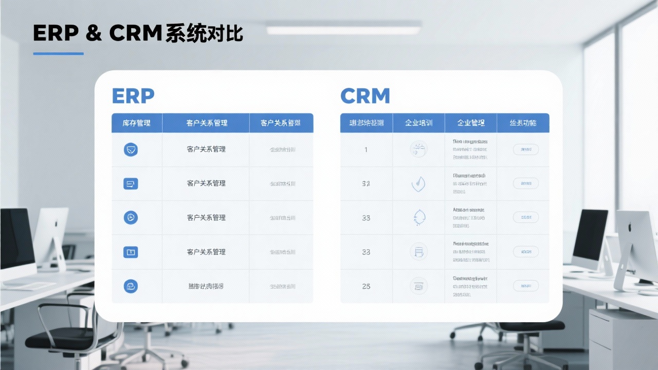 ERP与CRM的区别是什么？用表格告诉你到底差在哪