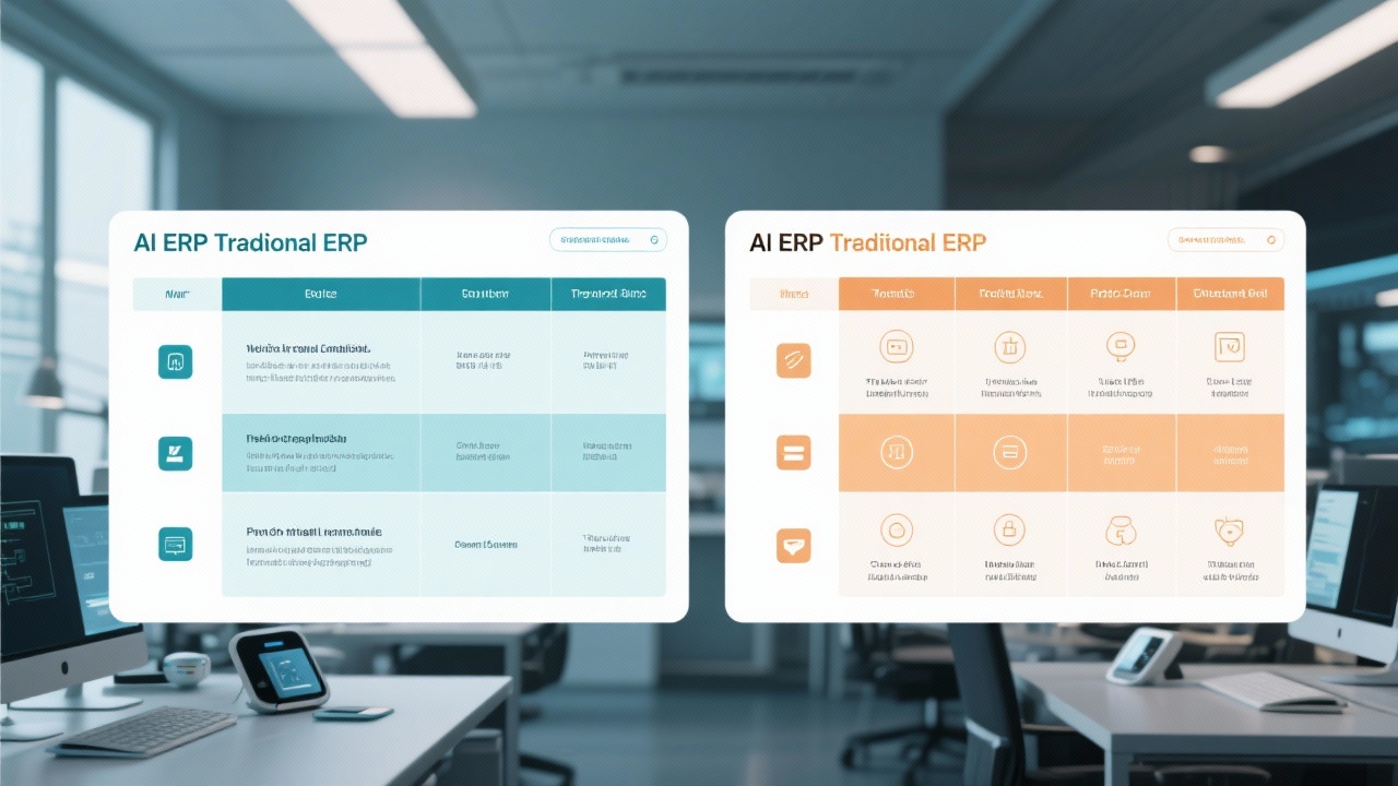 AI ERP与传统ERP的区别是什么？用表格告诉你到底差在哪