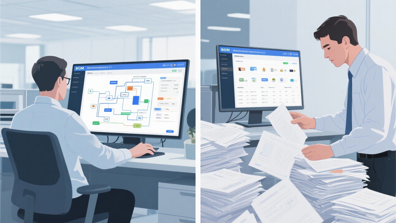 BOM 自动维护系统与传统物料管理方法的区别