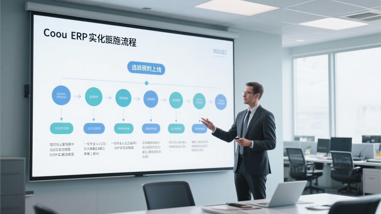 云ERP实施流程详解：从选型到上线的完整步骤