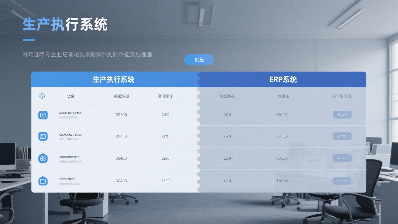 生产执行系统与ERP的区别在哪里？一张表帮你理清