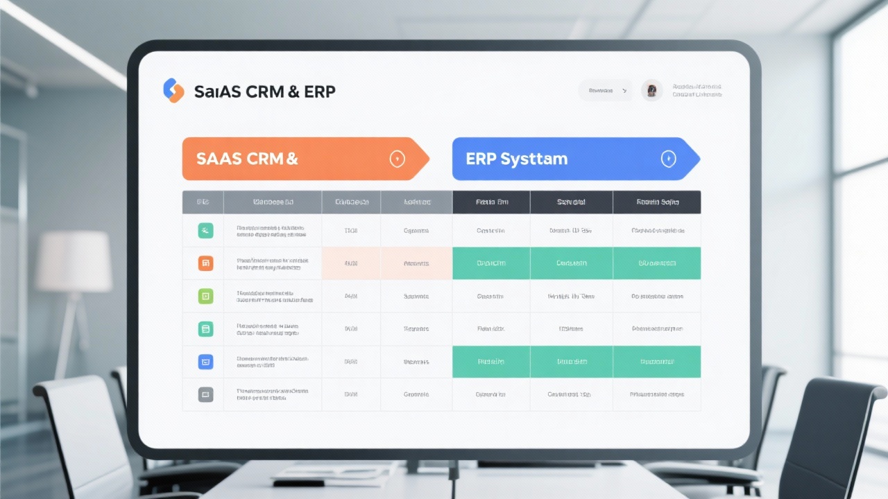 SaaS CRM与ERP的差异是什么？用表格告诉你到底差在哪