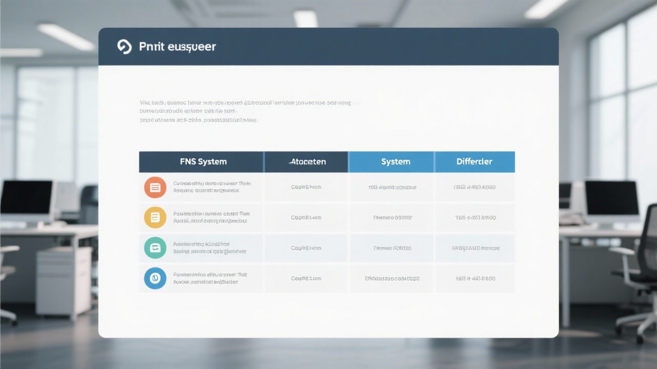 FNS系统与其他系统的区别在哪里？一张表格告诉你差异