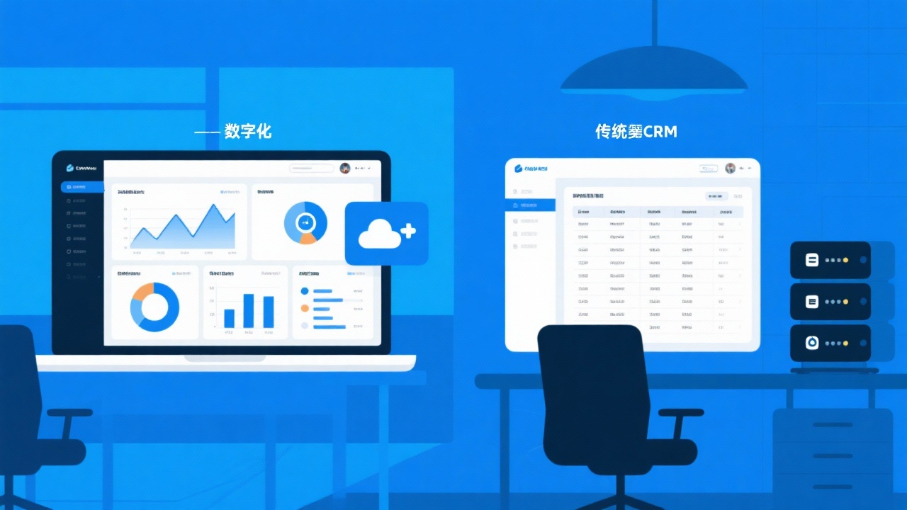数字化客户管理系统与传统CRM的区别在哪里？一张图告诉你