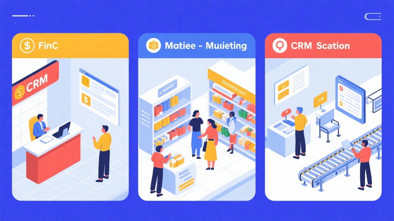CRM系统在不同行业中的应用差异：金融、零售、制造等行业对比