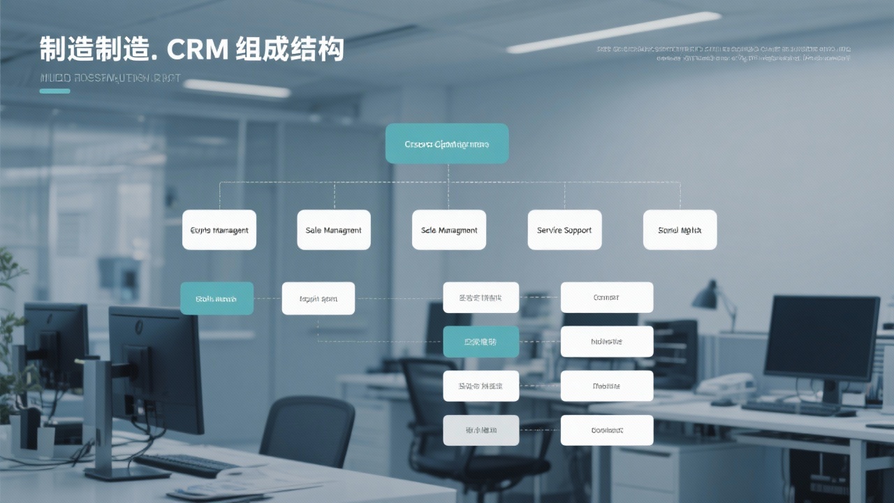 制造业CRM的组成结构是怎样的？一张图带你了解