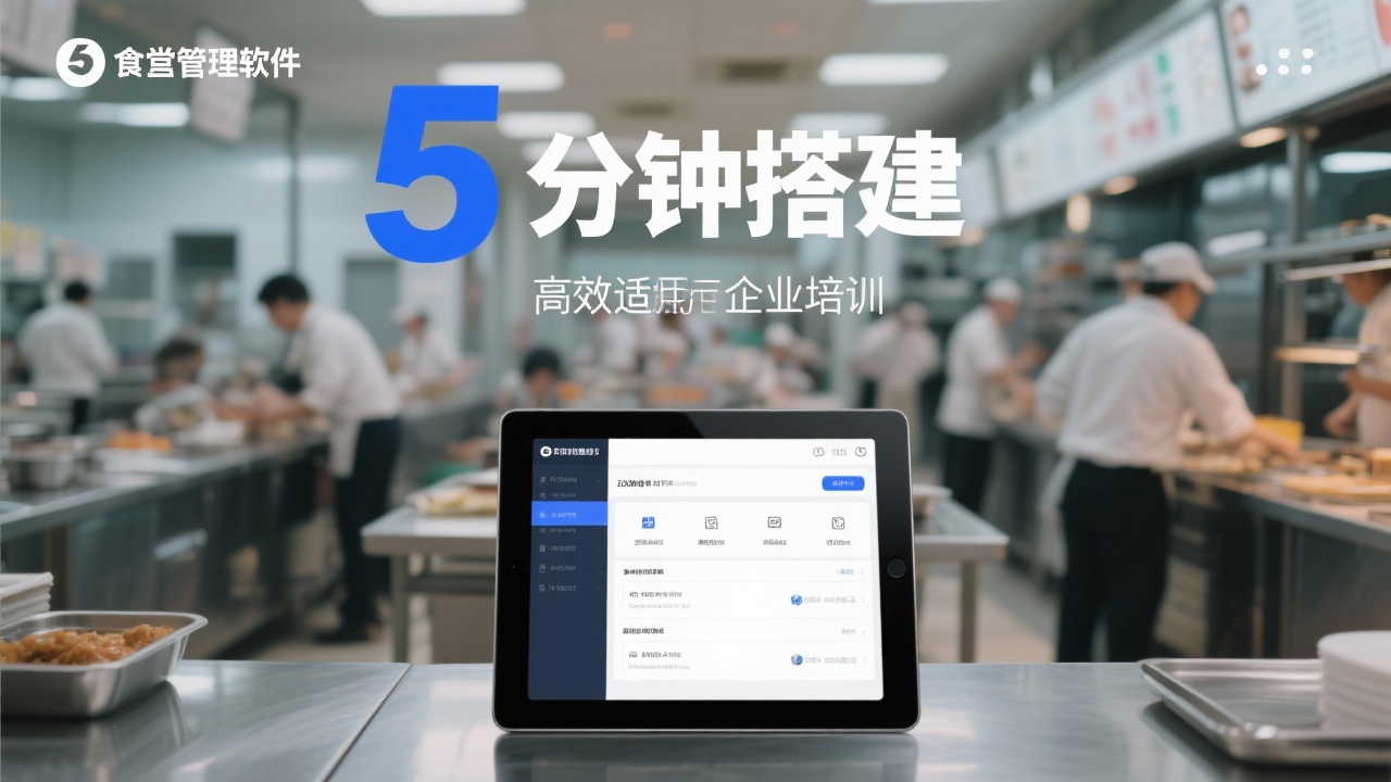 如何快速搭建食堂管理工具？5分钟搞定高效运营！