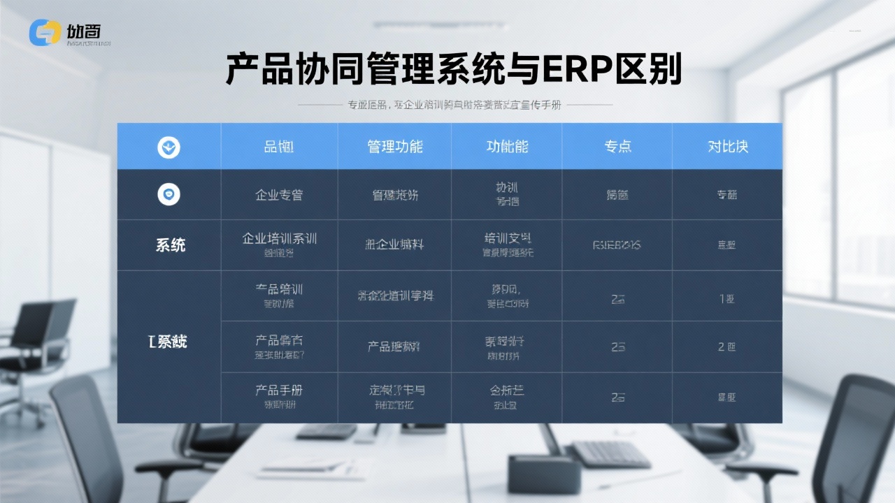 产品协同管理系统与ERP的区别是什么？用表格告诉你到底差在哪