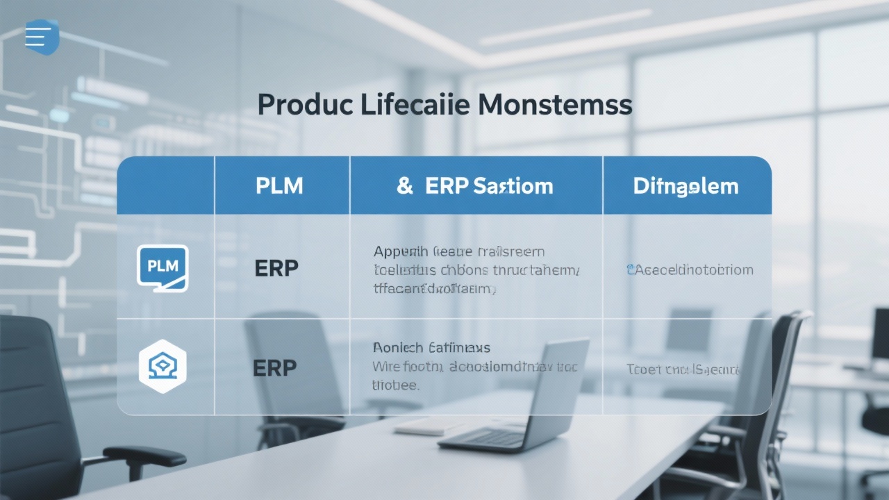 产品生命周期管理系统与ERP的区别在哪里？一张表告诉你