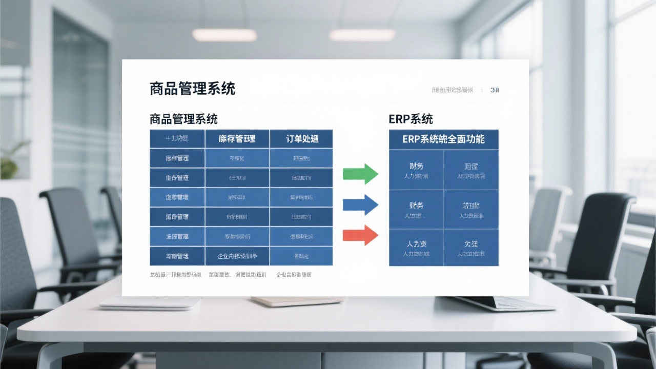 商品管理系统与ERP的区别是什么？用表格告诉你到底差在哪