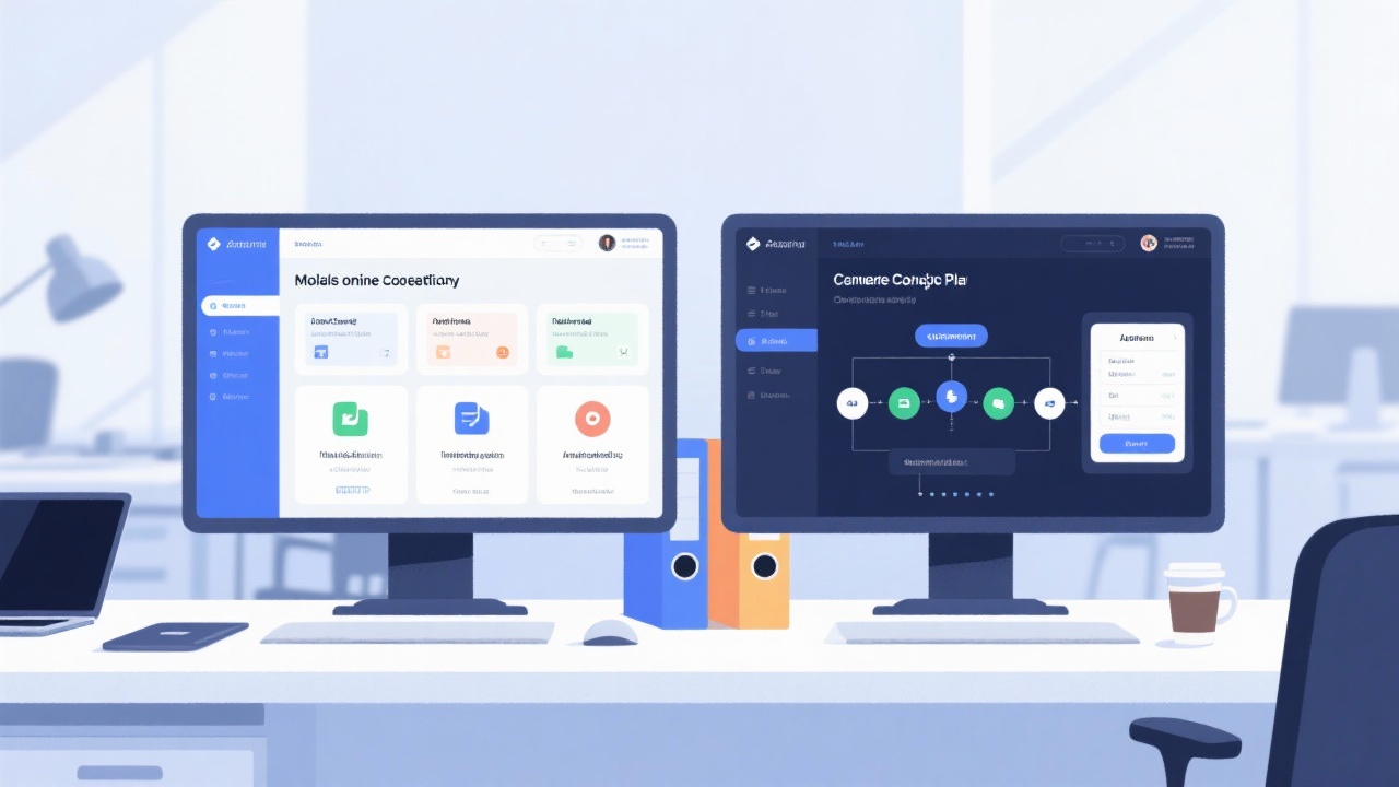 企业协同平台与办公自动化系统的区别在哪里？一图看懂