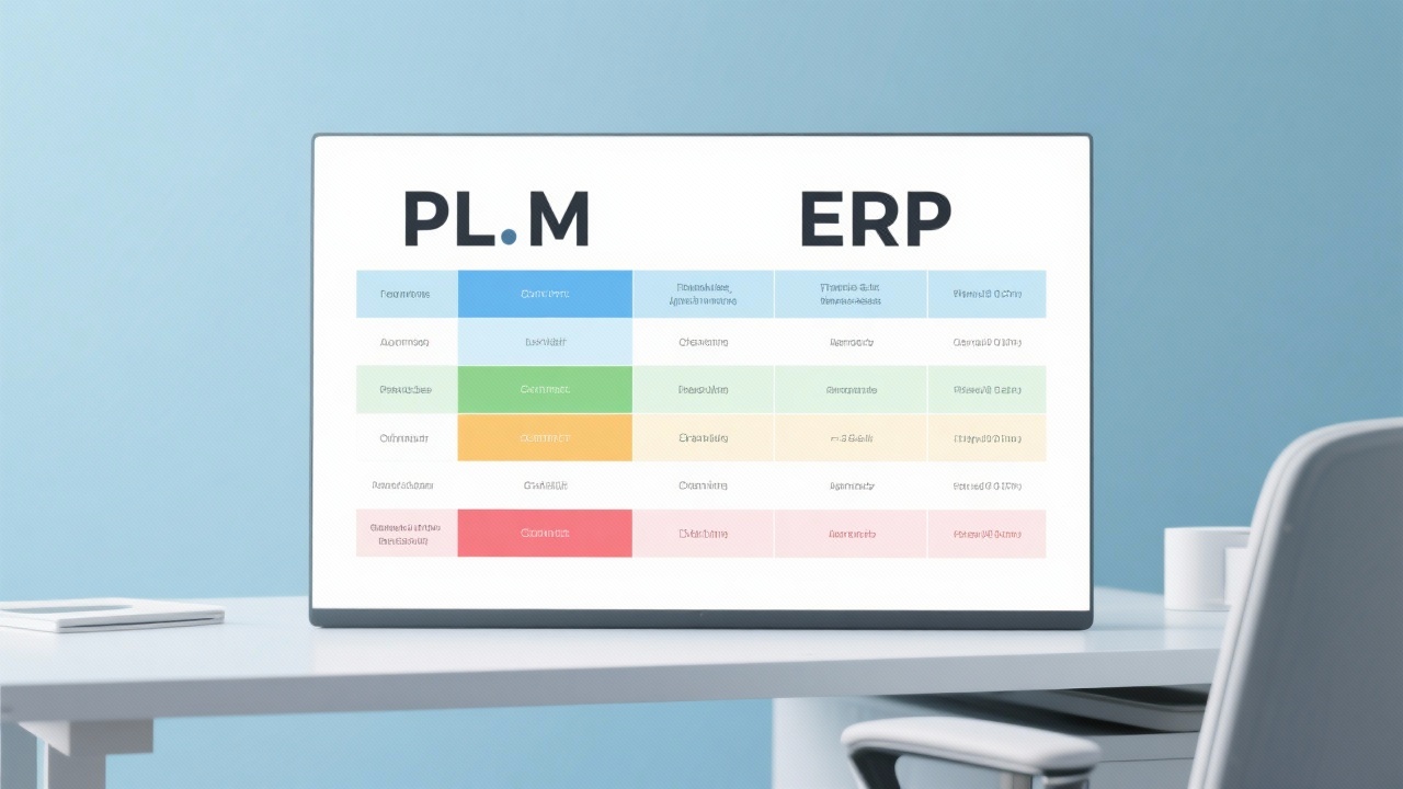 PLM与ERP的区别在哪里？一张表格告诉你核心差异