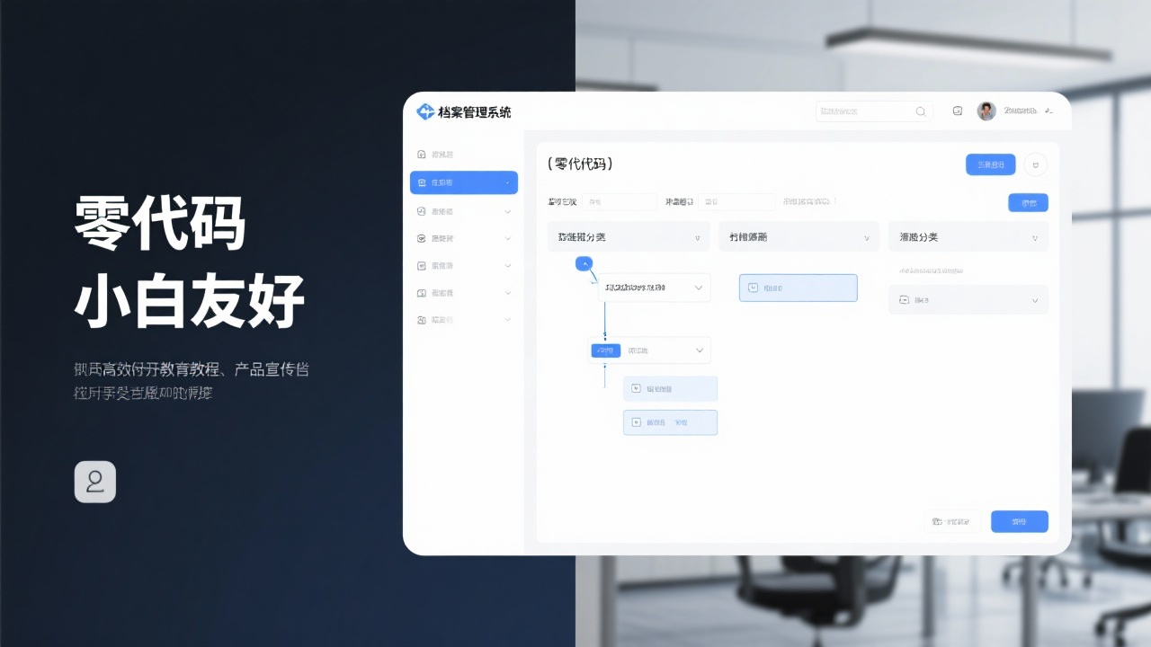 零代码搭建档案管理系统，小白也能轻松上手！