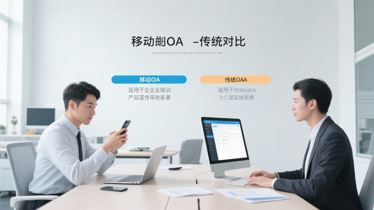 移动OA与传统OA的区别在哪里？一张表格告诉你