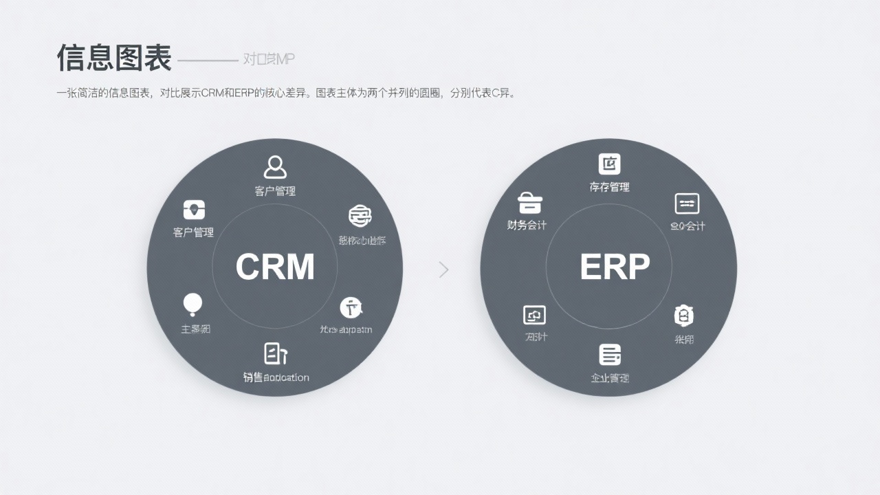 CRM与ERP的区别在哪里？一张图告诉你两者核心差异