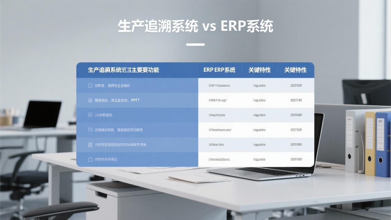 生产追溯系统与ERP系统的区别在哪里？一张表格告诉你