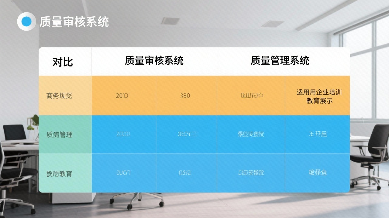 质量审核系统与质量管理系统有何区别？一张表看懂差异