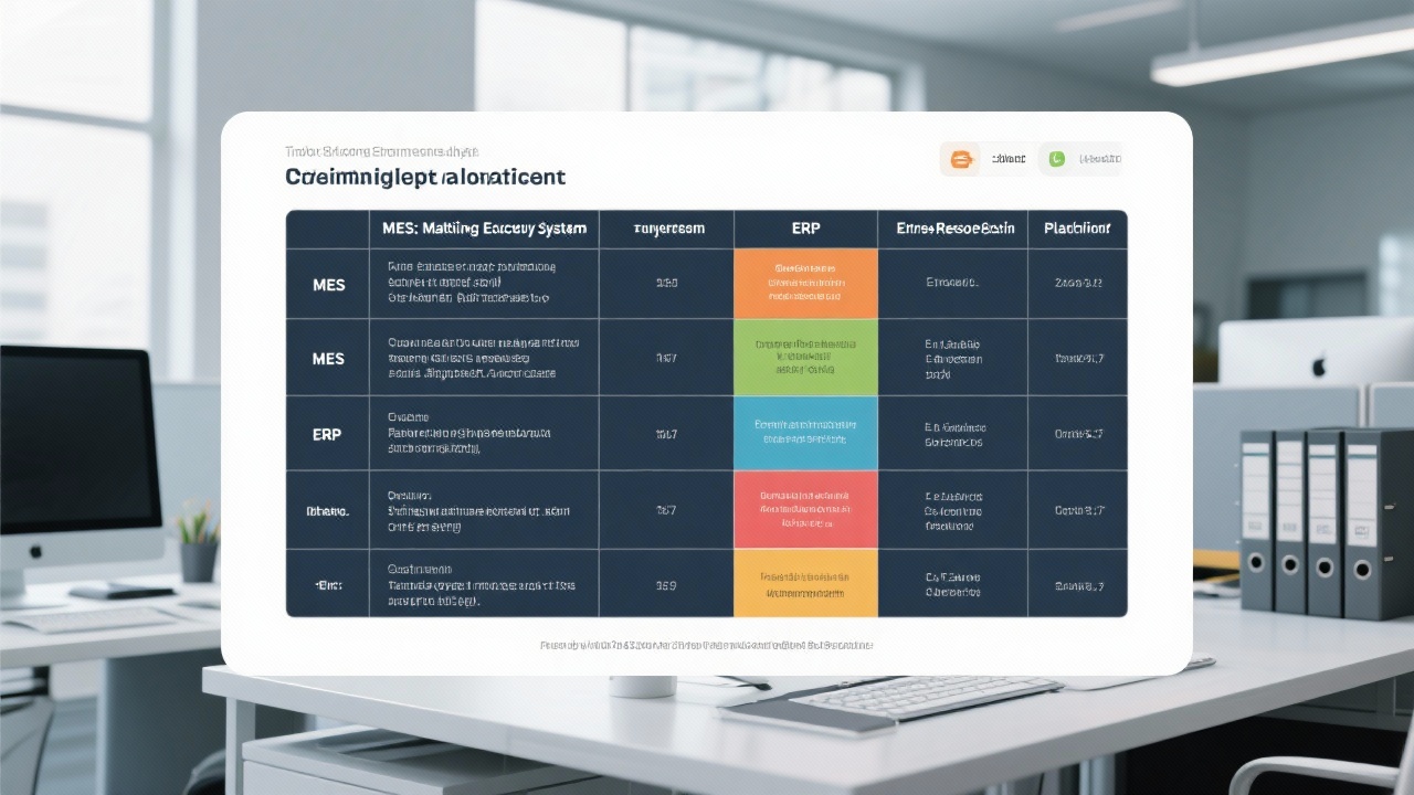 食品行业MES与ERP的差异对比，用表格告诉你差在哪
