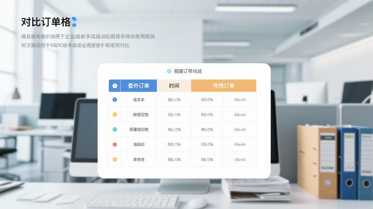 委外订单与传统订单的区别在哪里？一张表看明白