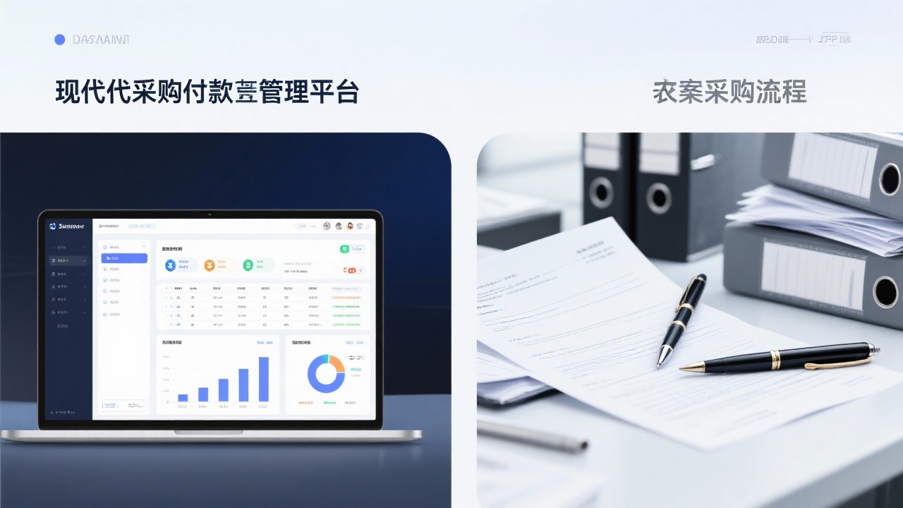 采购付款管理平台和传统采购流程的对比