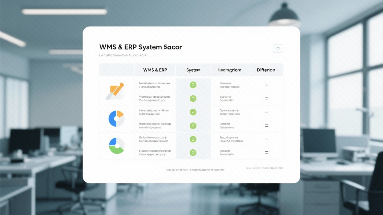 WMS与ERP的区别在哪里？一张表格看清两者差异