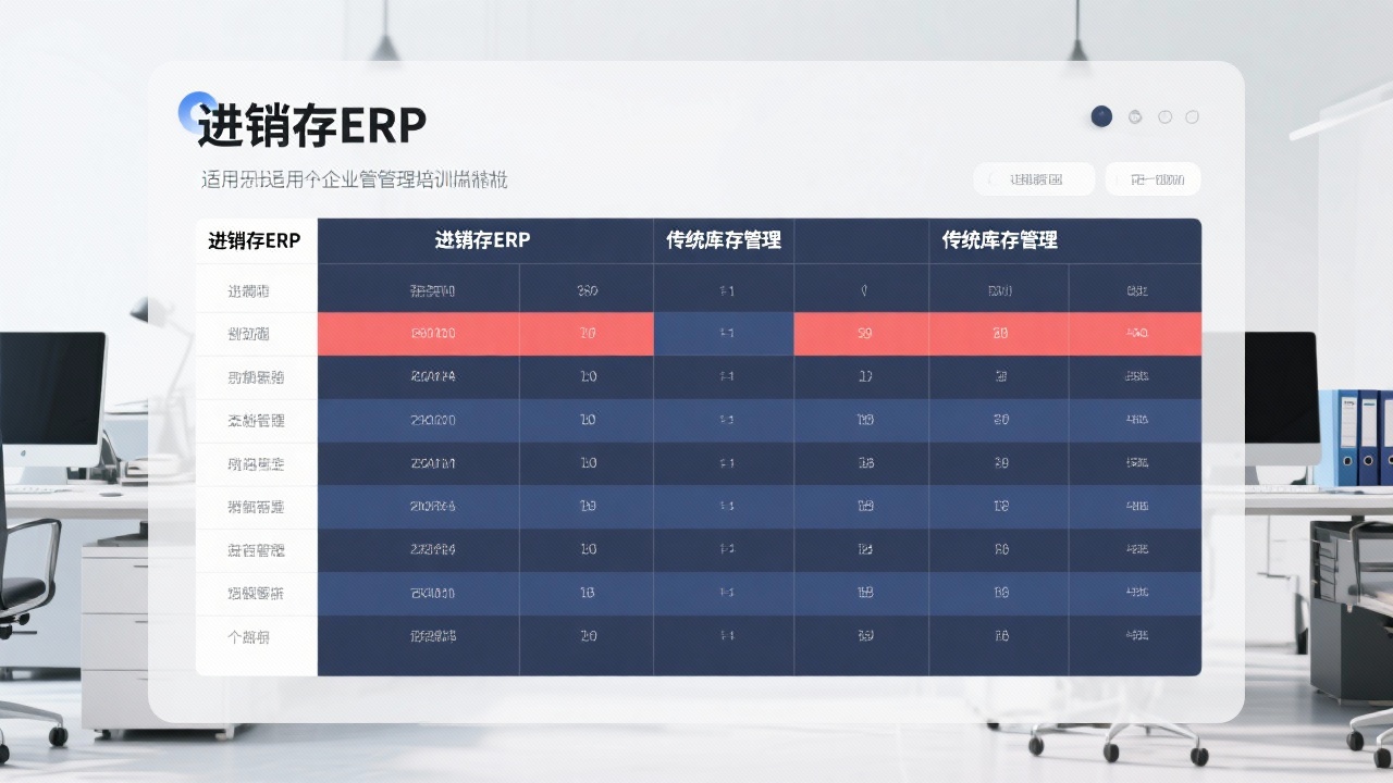 进销存ERP与传统库存管理的区别是什么？用表格告诉你到底差在哪