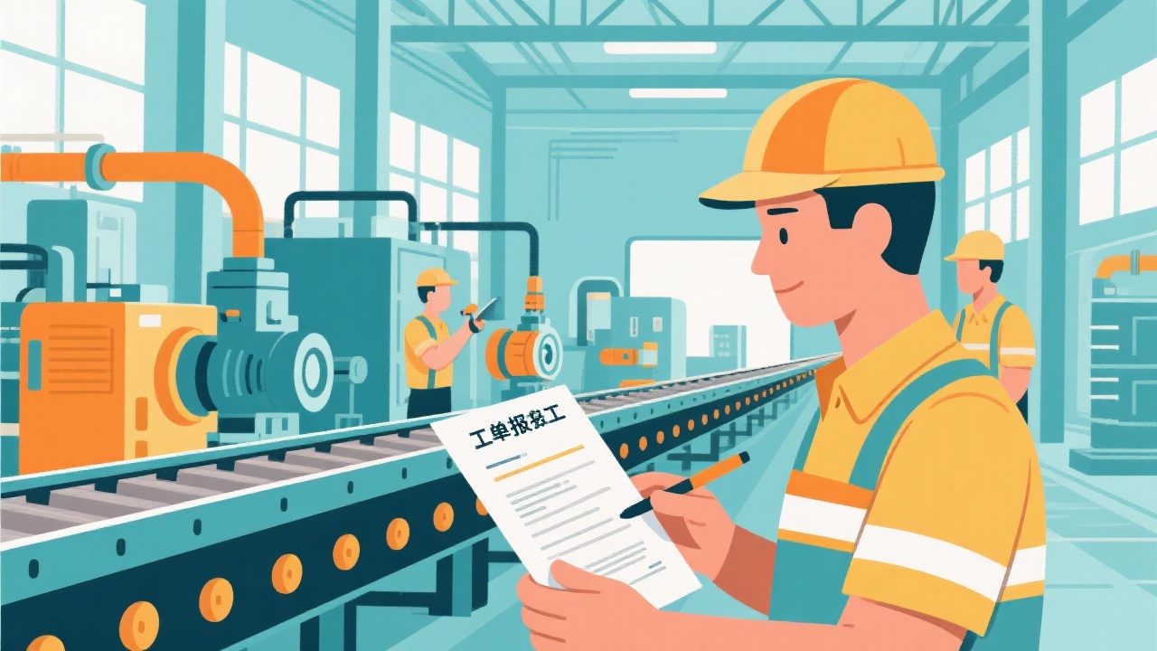 什么是工单报工？用最简单的话解释这个制造业关键环节