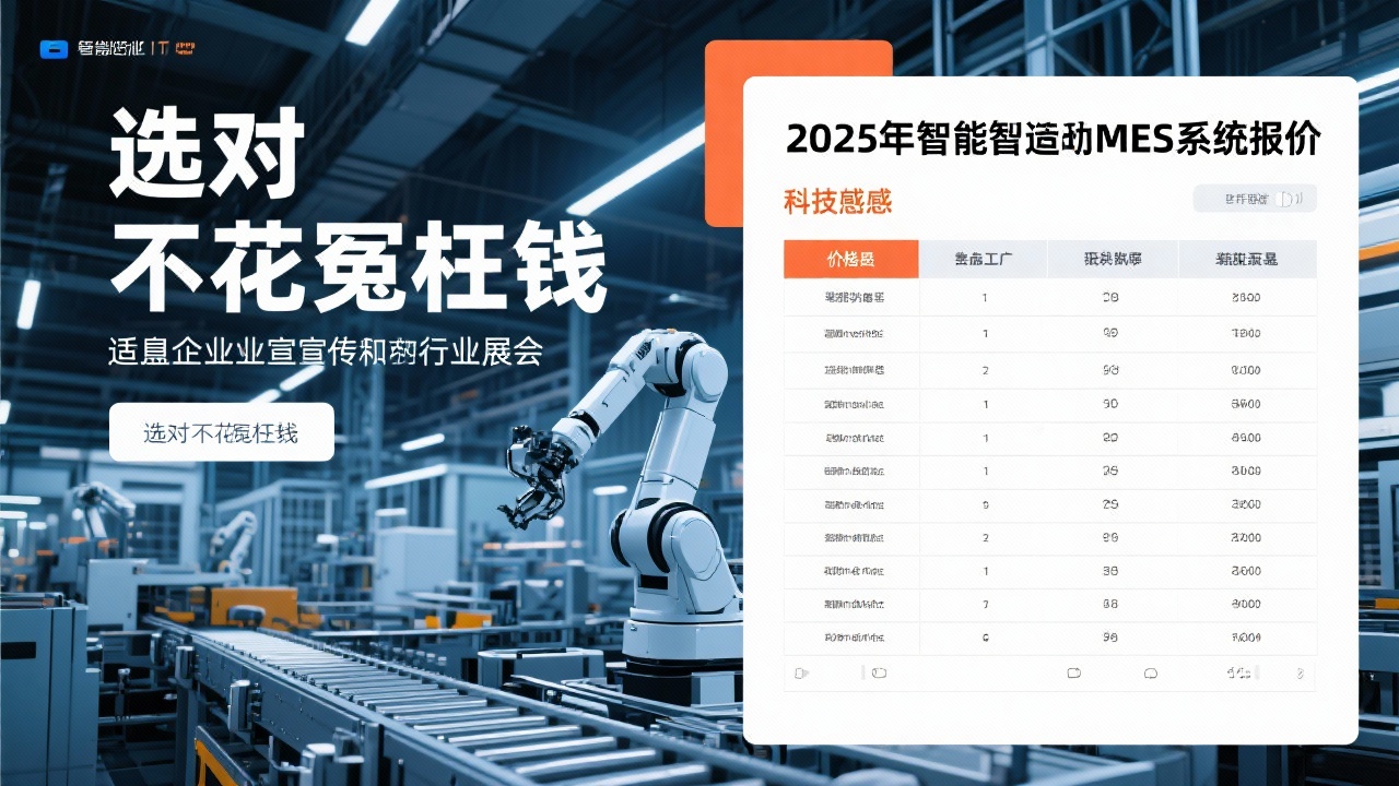 2025年智能制造MES系统报价揭秘，选对不花冤枉钱！