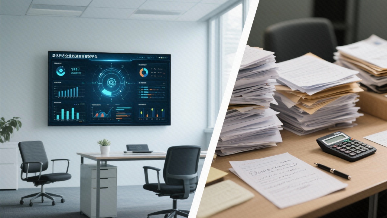 企业资源管控平台与传统管理方法的核心区别