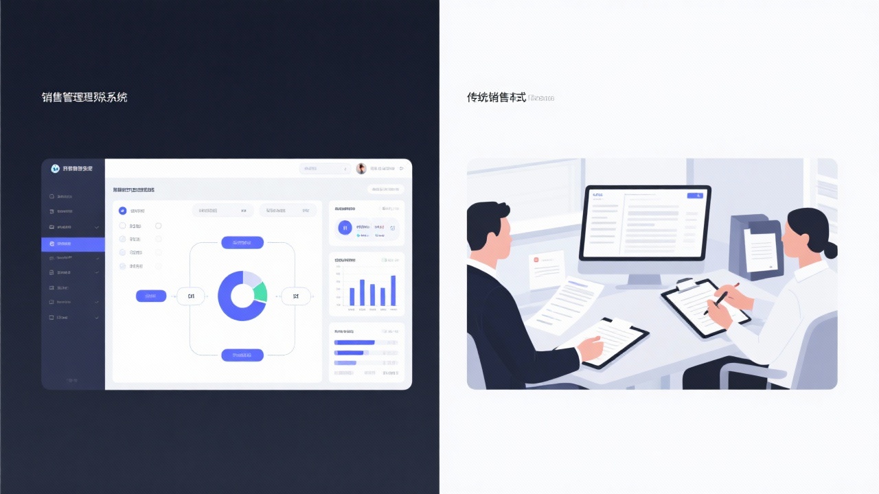 销售管理系统与传统销售模式的区别在哪里？一张图看懂
