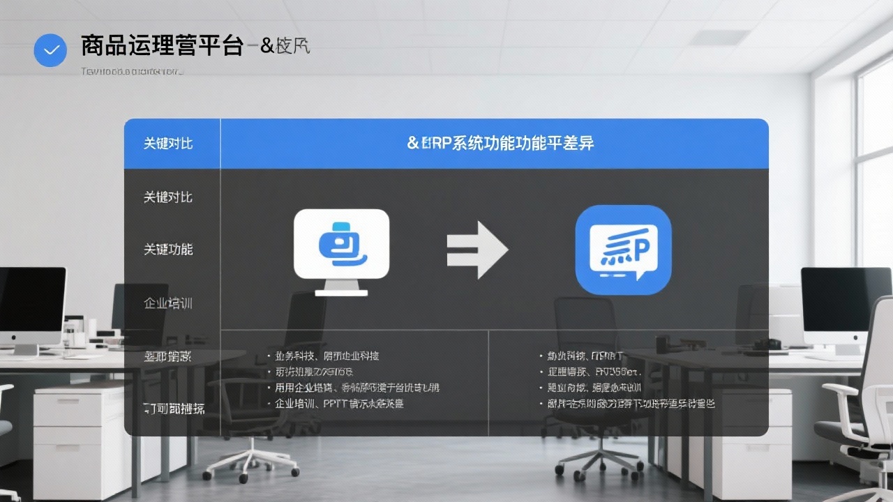 商品运营管理平台与ERP系统的区别是什么？用表格告诉你差在哪