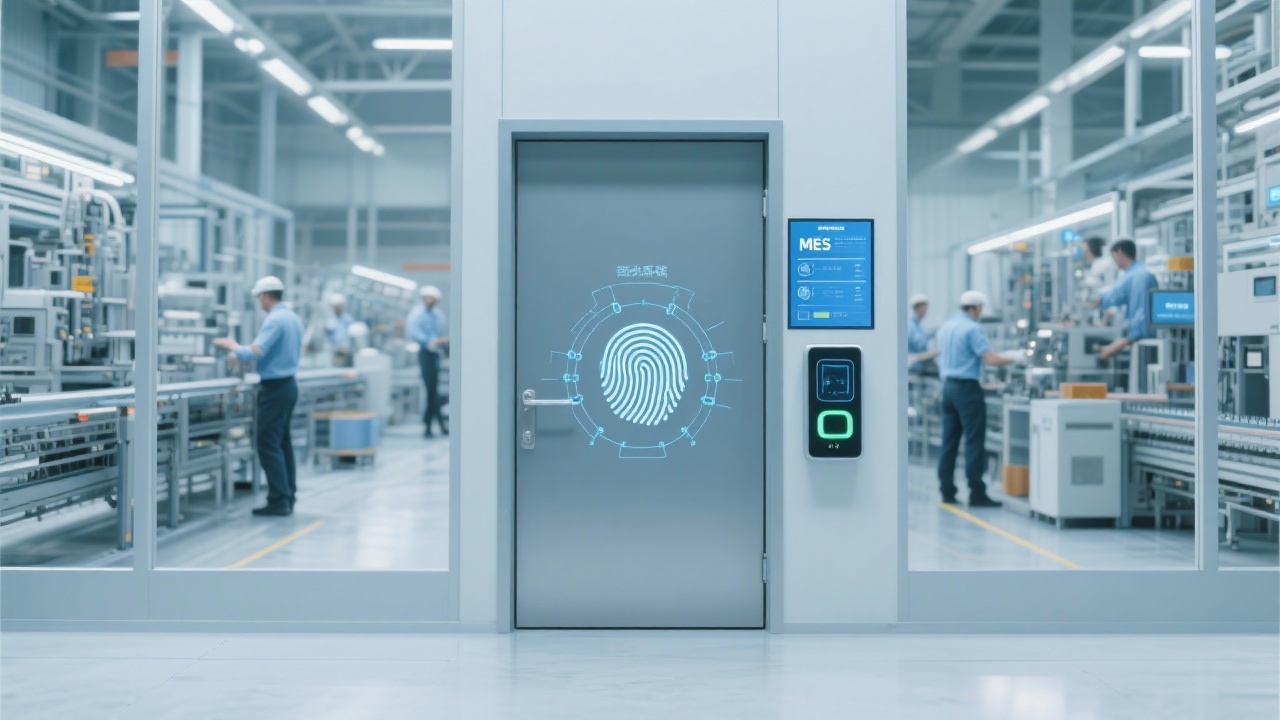 指纹门能连接MES系统？解锁高效生产新姿势！