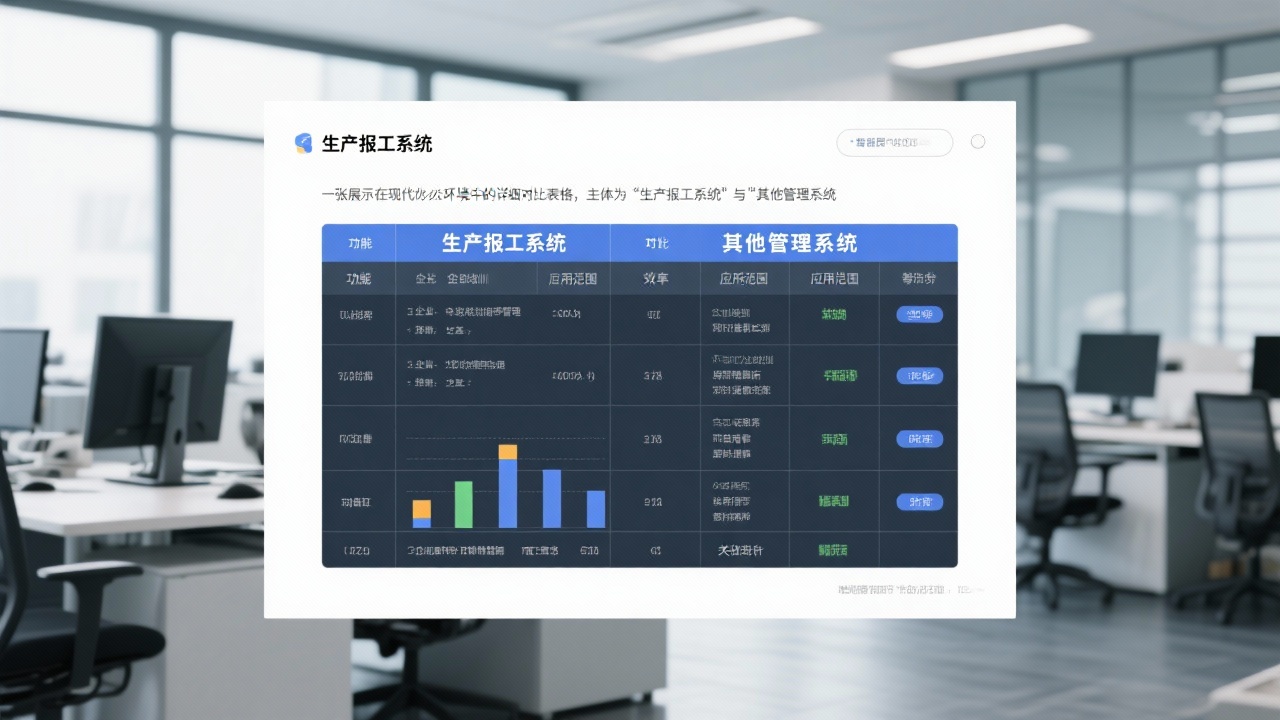 生产报工系统与其他管理系统有何区别?用表格告诉你差异在哪