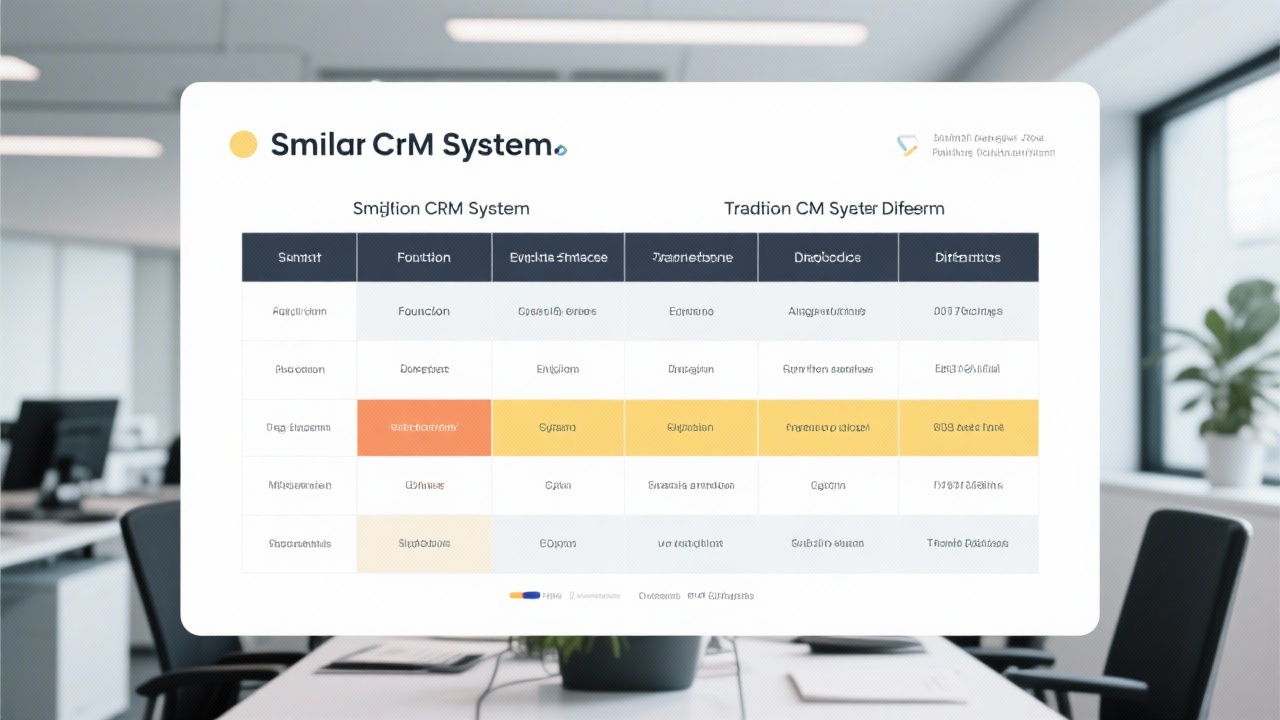 智能CRM系统与传统CRM的区别在哪里？一张表格看清差异