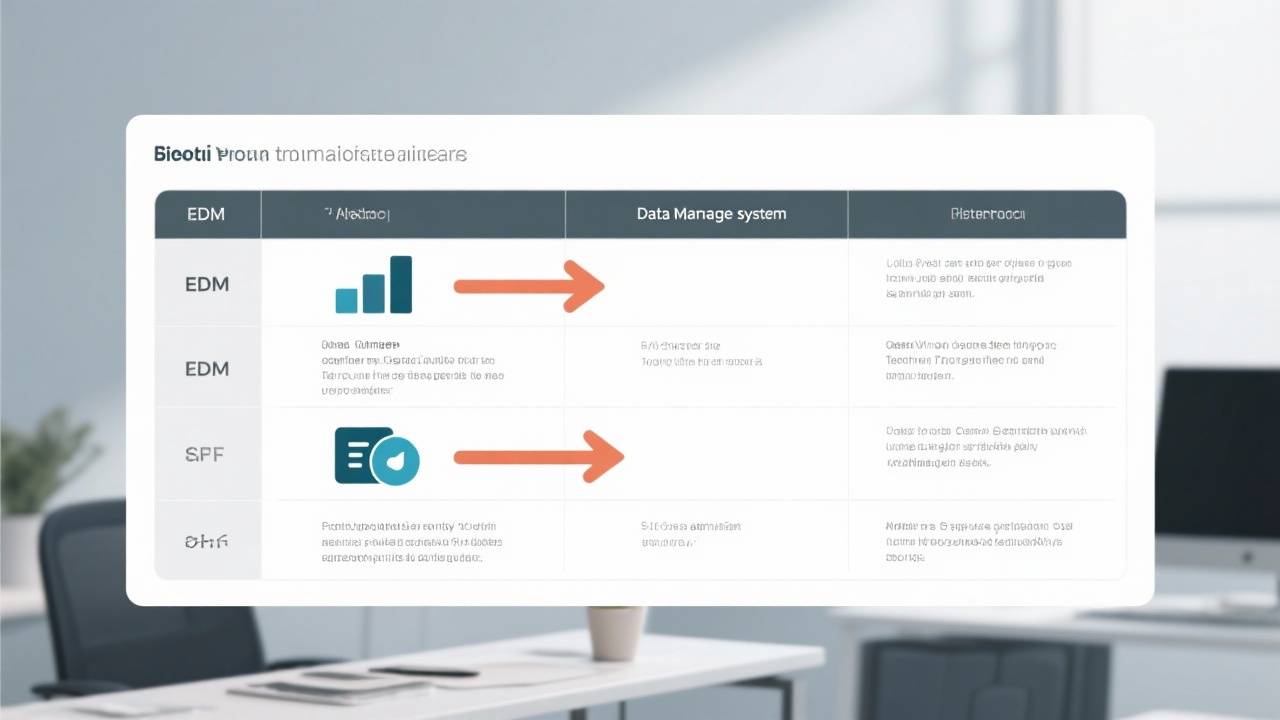 EDM与其他数据管理系统有何差异？一张表格看清区别