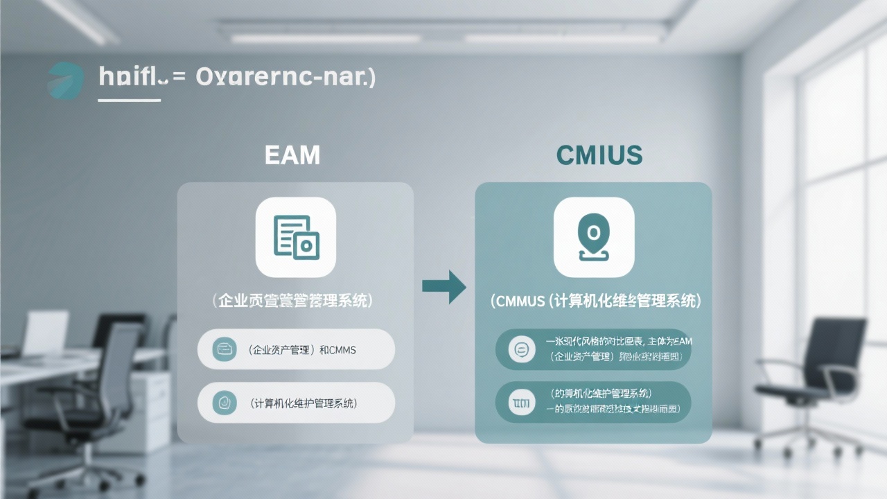 EAM与CMMS的区别是什么?原理性对比让你秒懂