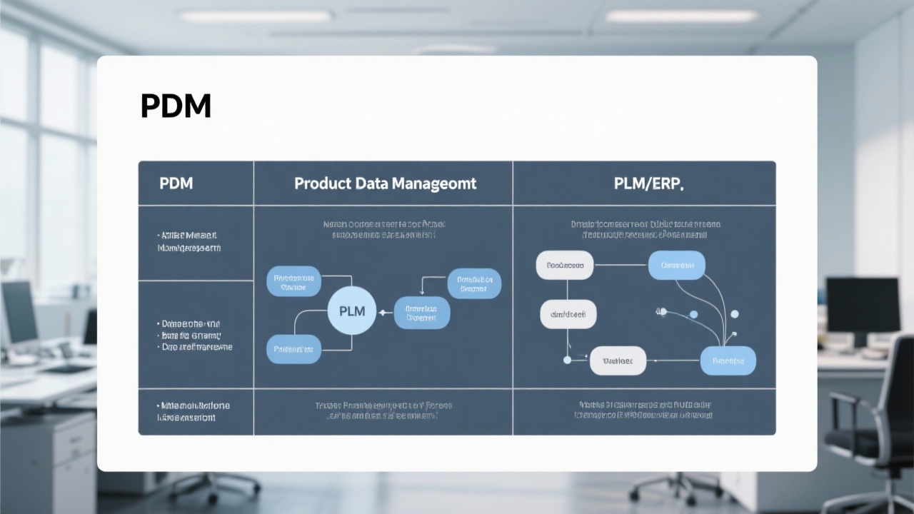 PDM与其他数据管理系统的区别是什么？一张表告诉你差异