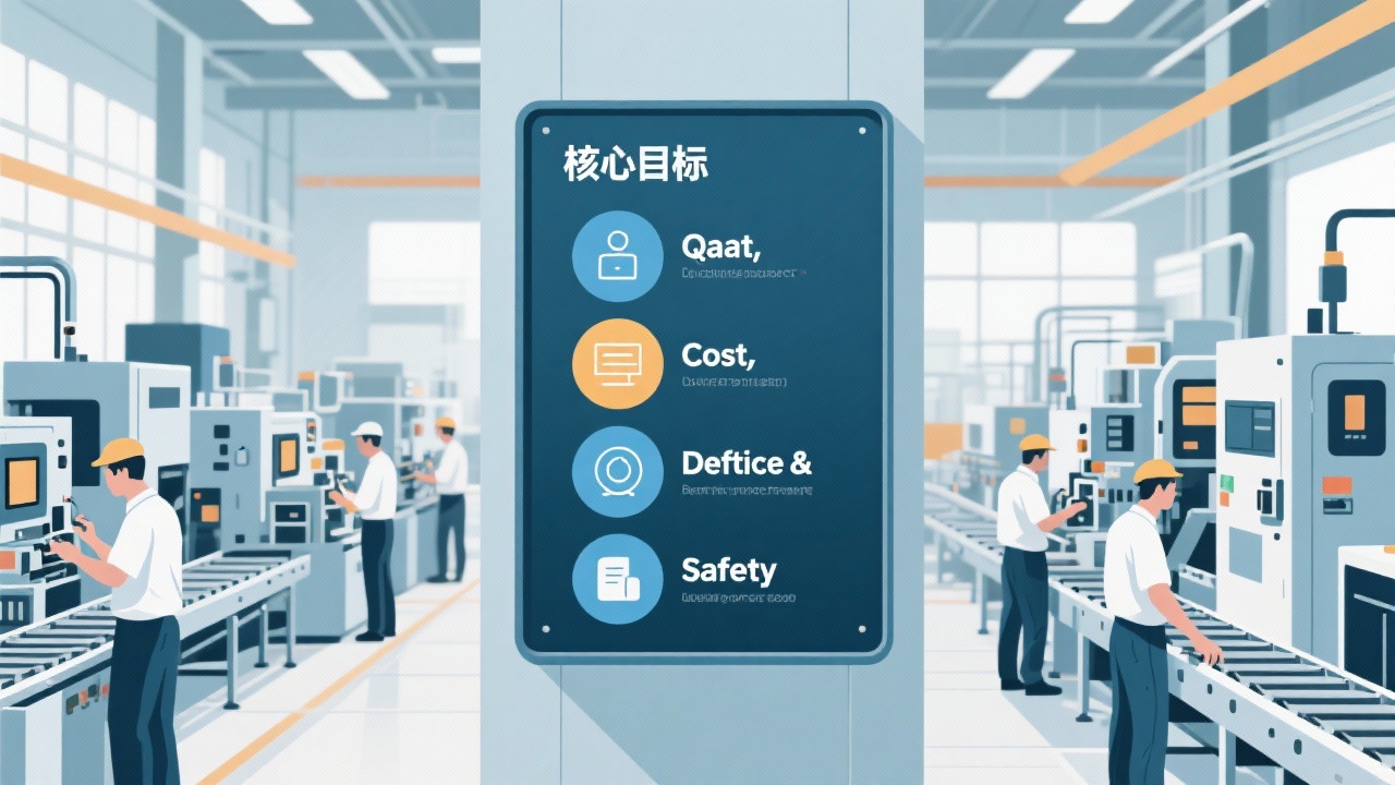 生产管理的五大核心目标：质量、成本、效率、交付与安全