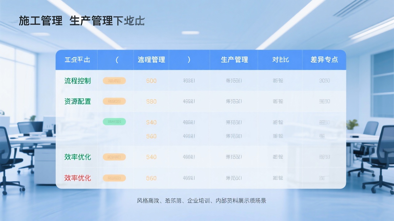 工序管理与生产管理的区别在哪里？一张表告诉你