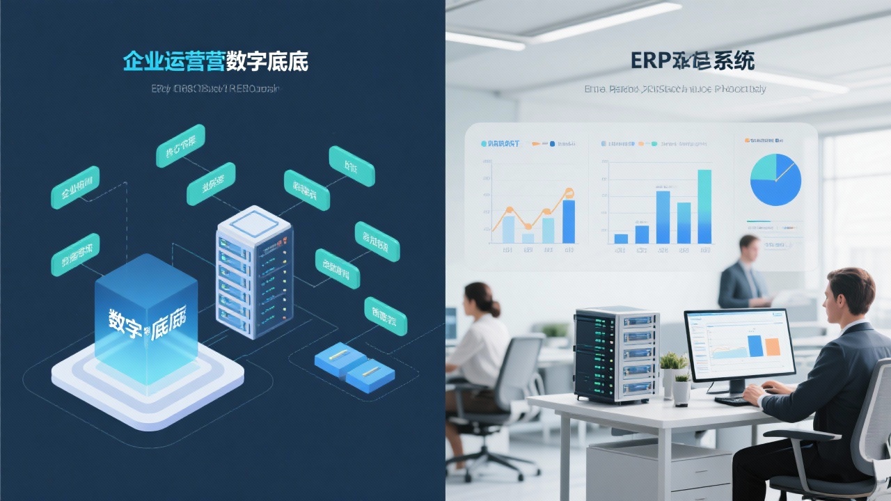 企业运营数字底座与ERP系统的差异对比