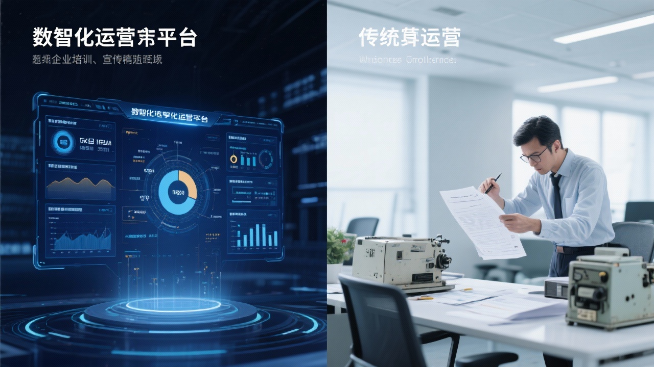 数智化运营平台与传统运营的区别在哪里？一张图告诉你差异