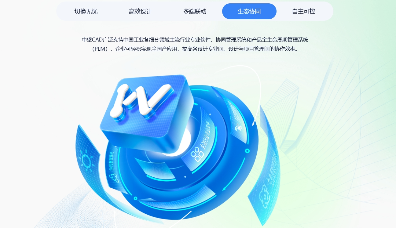 中望PLM与CAD软件深度集成界面