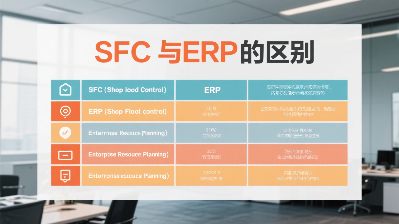 SFC与ERP的区别在哪里？一张表看懂两者差异