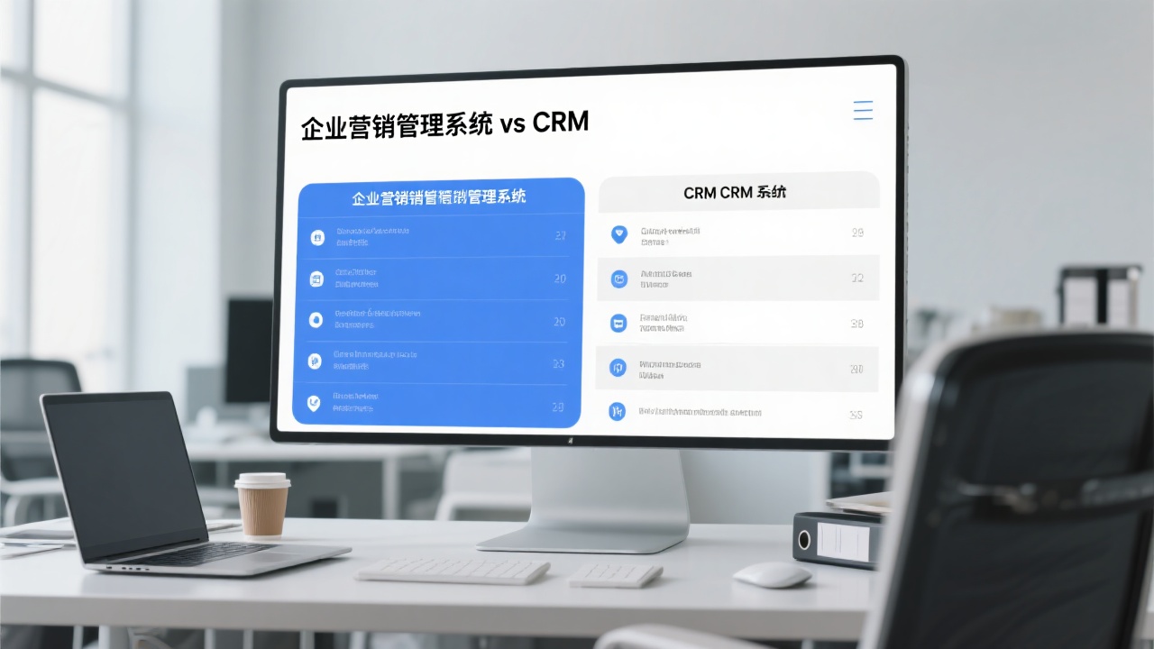 企业营销管理系统与CRM的区别是什么？用表格告诉你到底差在哪