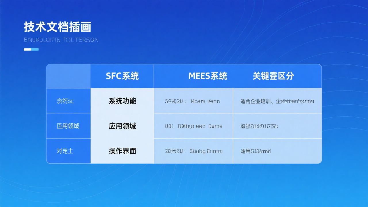 SFC系统与MES系统的区别在哪里？一张表帮你搞清楚