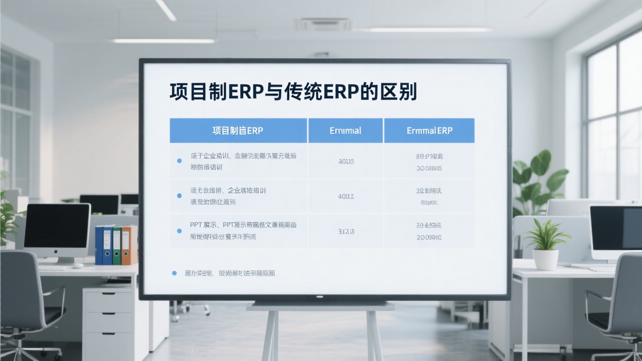 项目制ERP与传统ERP的区别在哪里？一张表告诉你