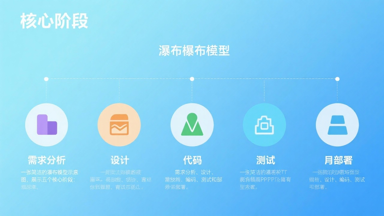 瀑布模型的五个核心阶段：每个阶段的作用与要点